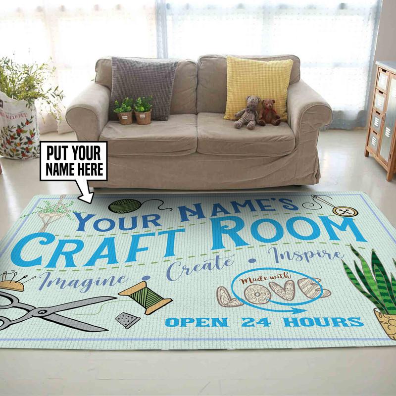 Personalized Craft Room Rug 05758