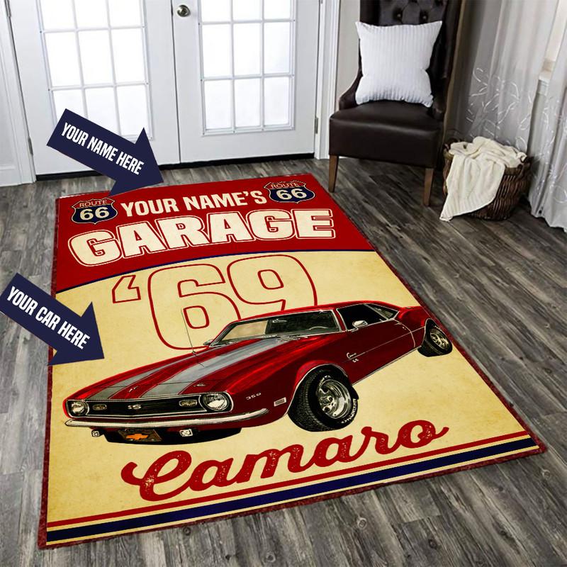Personalize Vintage Garage Rug 05210