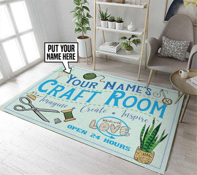 Personalized Craft Room Rug 05758