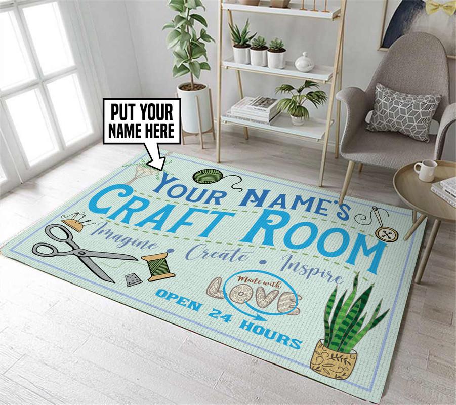 Personalized Craft Room Rug 05758