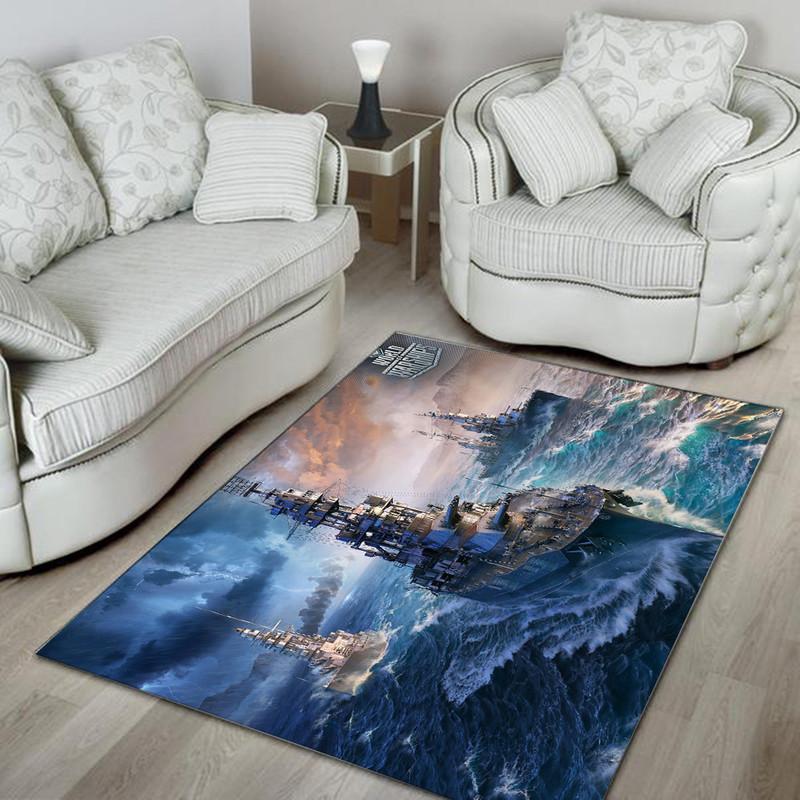 Bismarck Battle Ship Rug 05112