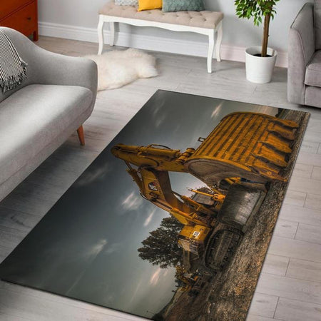 Cat Rug Caterpillar Construction Heavy Equipment 02693