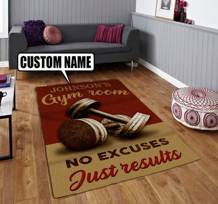 Personalized Gym Room Rug 07012