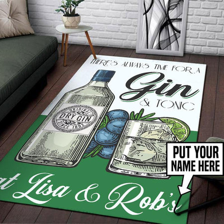 Personalized There's Always Time Rug 05628