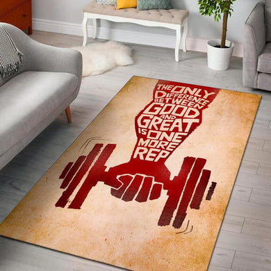 The Only Difference Between Good And Great Is One More Rep Rug 06641