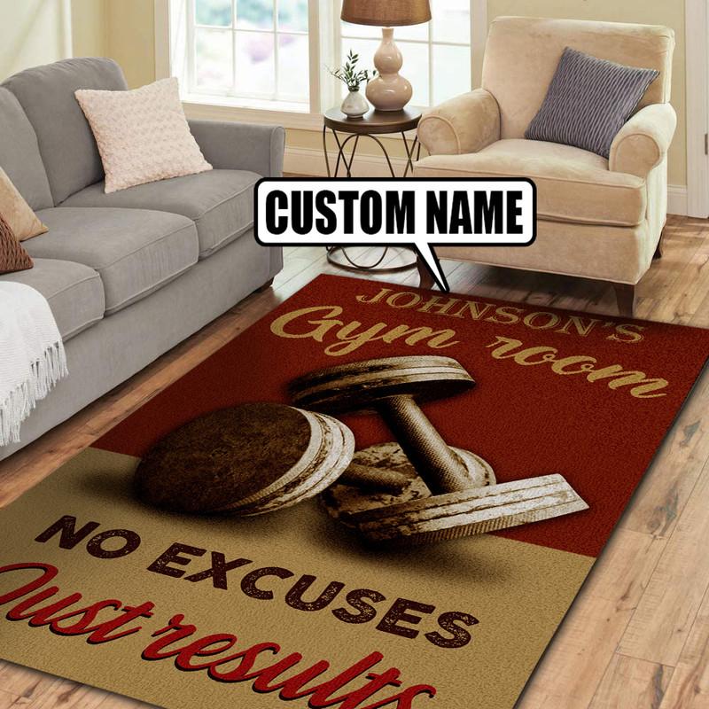Personalized Gym Room Rug 07012