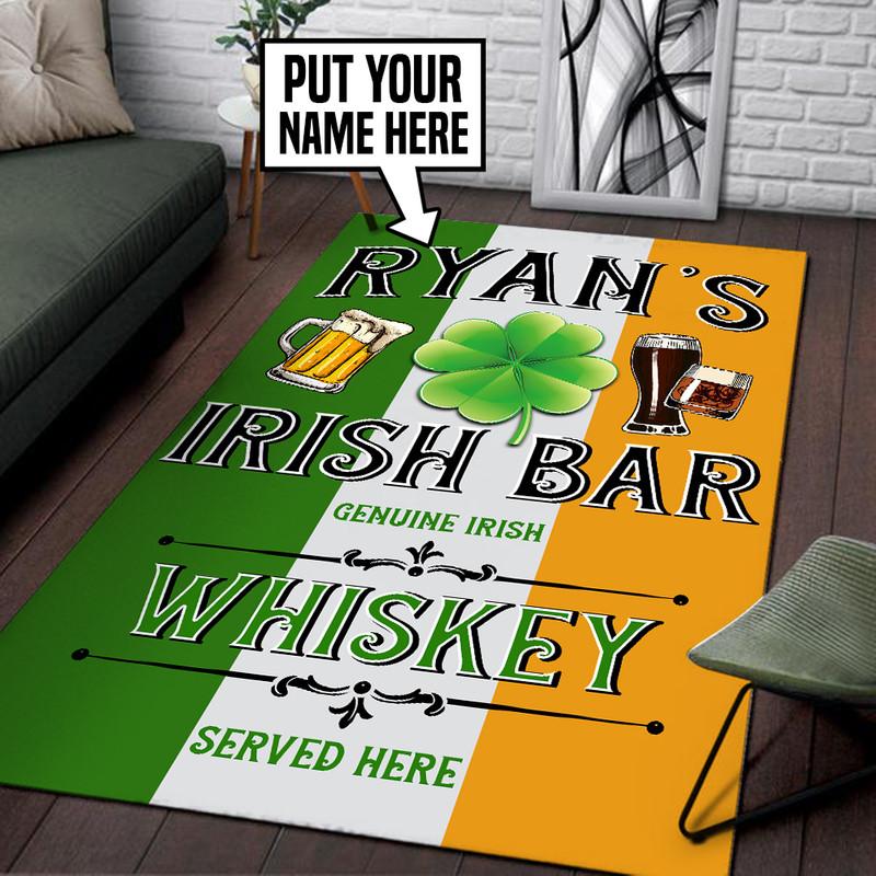Personalized Irish Pub Rug 05480