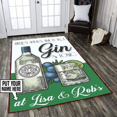 Personalized There's Always Time Rug 05628