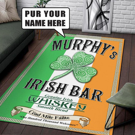 Personalized Irish Bar Rug 06777