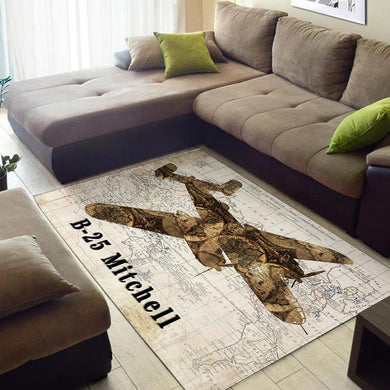 Doolittle North American B 25 Mitchell Rug 05181