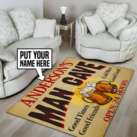 Personalized Man Cave Rug 05429