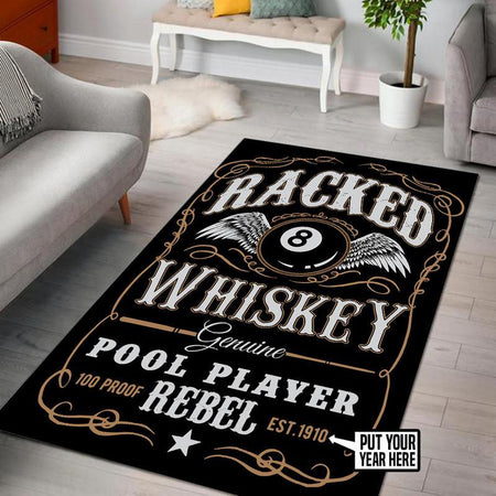 Personalized Racked Whiskey Pool Rug 06066