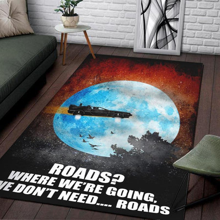 Btf Rug Back To The Future Delorean Bttf Time Machine 03293