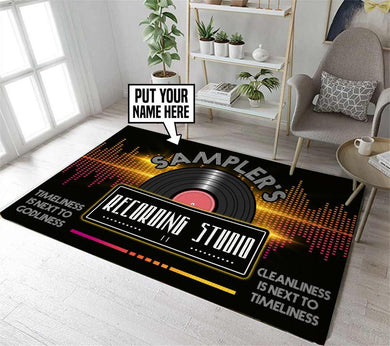 Personalized Music Studio Rug 06645