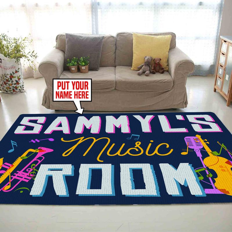 Personalized Music Room Rug 06300