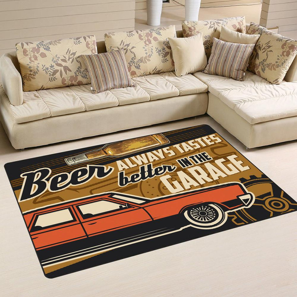 Beer Always Tastes Better In The Garage Rug 05458