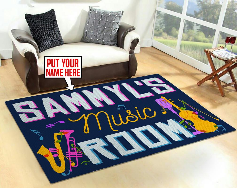 Personalized Music Room Rug 06300