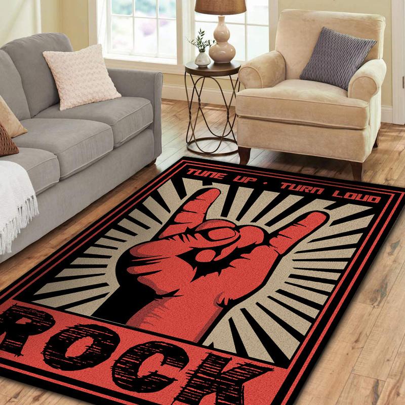 Tune Up Turn Loud Rock Rug 07021