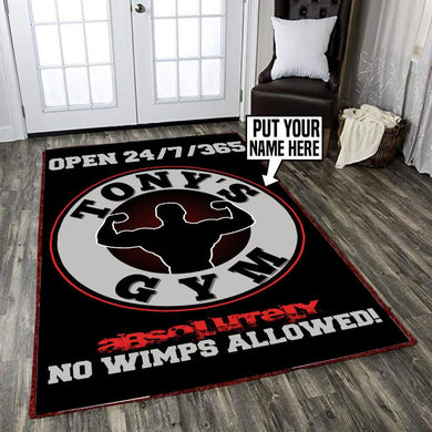 Personalized Gym Room Rug 06411