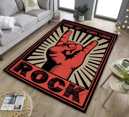 Tune Up Turn Loud Rock Rug 07021