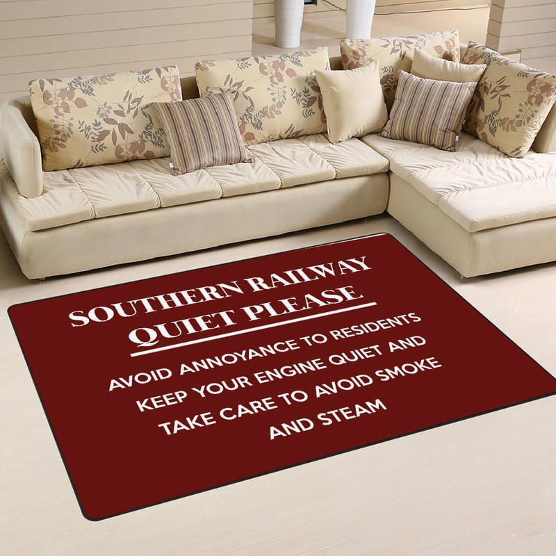 Southern Railway Quite Please Railroad Rug 05155