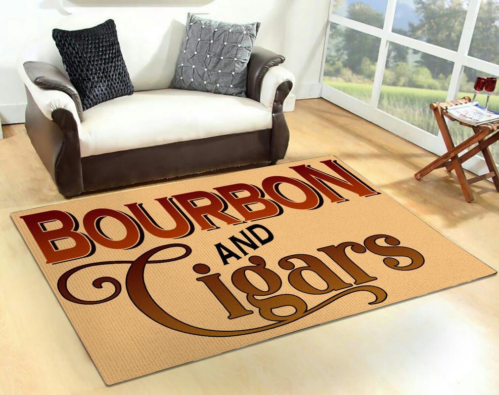 Bourbon And Cigars Rug 05933