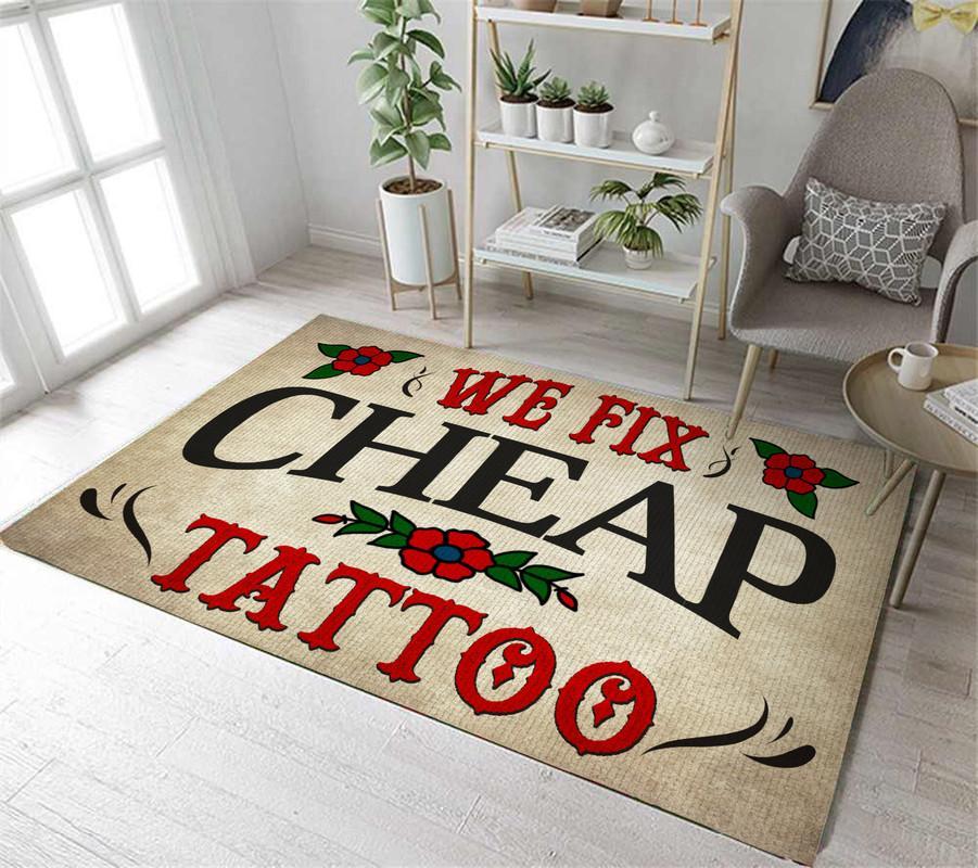 We Fix Cheap Tattoo Rug 05793