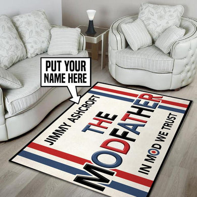 Personalized Modfather In Mod We Trust Rug 05556