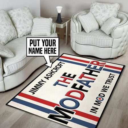 Personalized Modfather In Mod We Trust Rug 05556