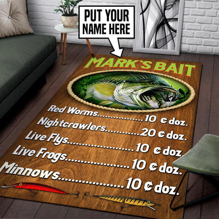 Personalized Bait Price Rug 05459