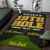 Personalized 19th Hole Golf Bar Man Cave Rug 06286