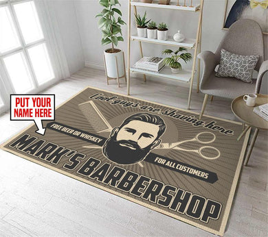 Personalized Barber Shop Rug 05673