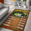 Personalized Bait Price Rug 05459