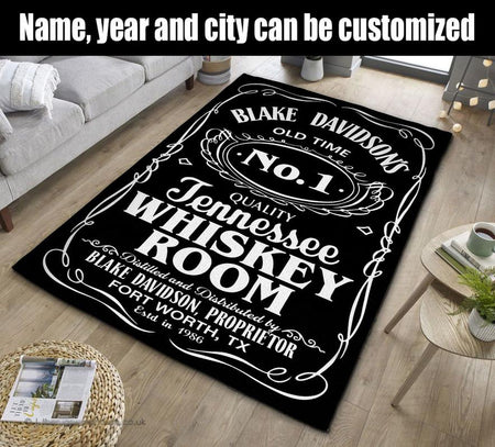 Personalized Whiskey Room Rug 07069