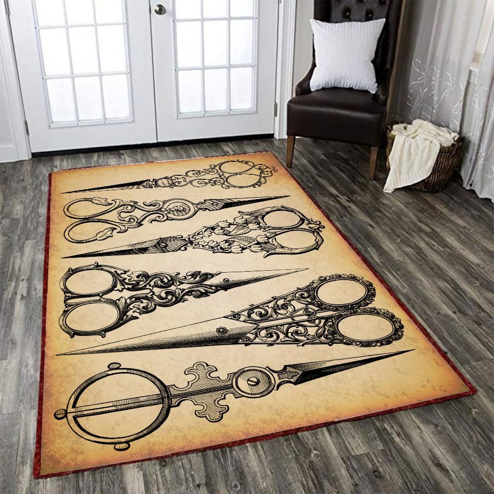 Scissors Barber Shop Decor Rug 06006