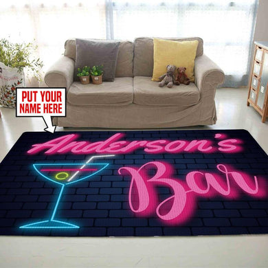 Personalized Bar Pub Shed Rug 06480