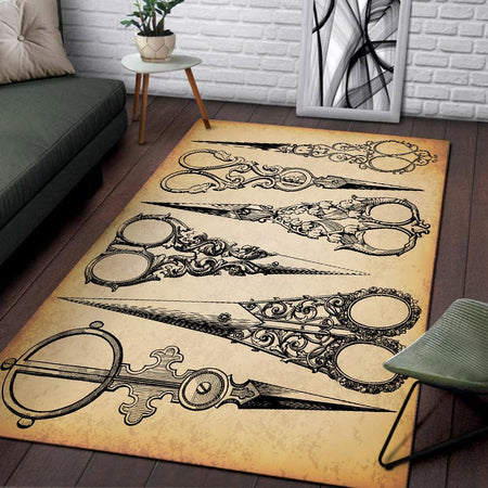 Scissors Barber Shop Decor Rug 06006