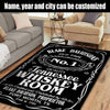 Personalized Whiskey Room Rug 07069