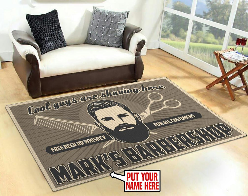 Personalized Barber Shop Rug 05673