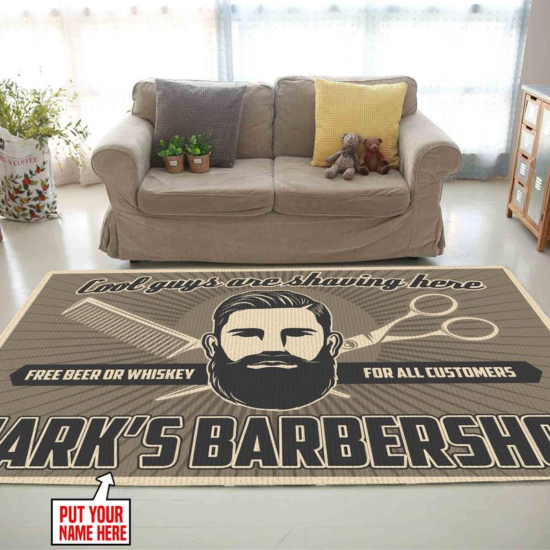 Personalized Barber Shop Rug 05673