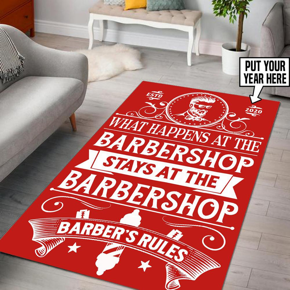 Barber Shop Shave And Cut Rug 06018