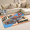 Personalized Hot Rod Garage Rug 05372