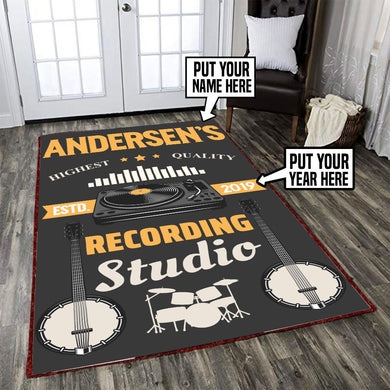 Personalized Music Studio Rug 05674
