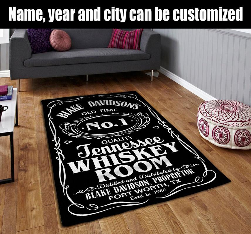 Personalized Whiskey Room Rug 07069
