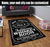Personalized Whiskey Room Rug 07069