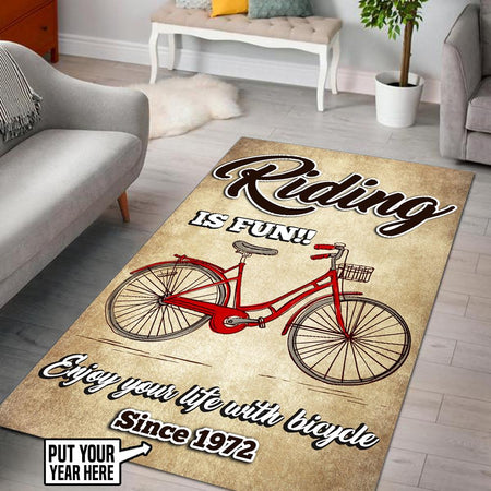 Personalized Riding Is Fun Rug 05928