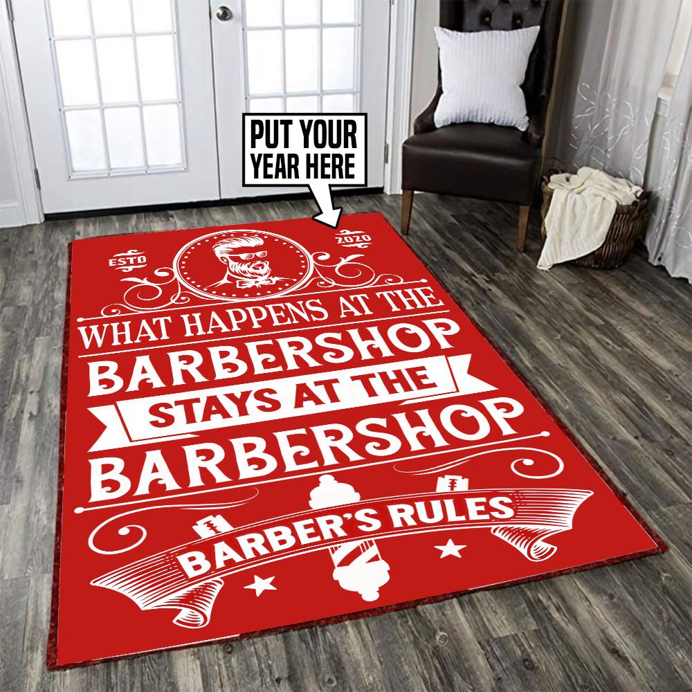 Barber Shop Shave And Cut Rug 06018