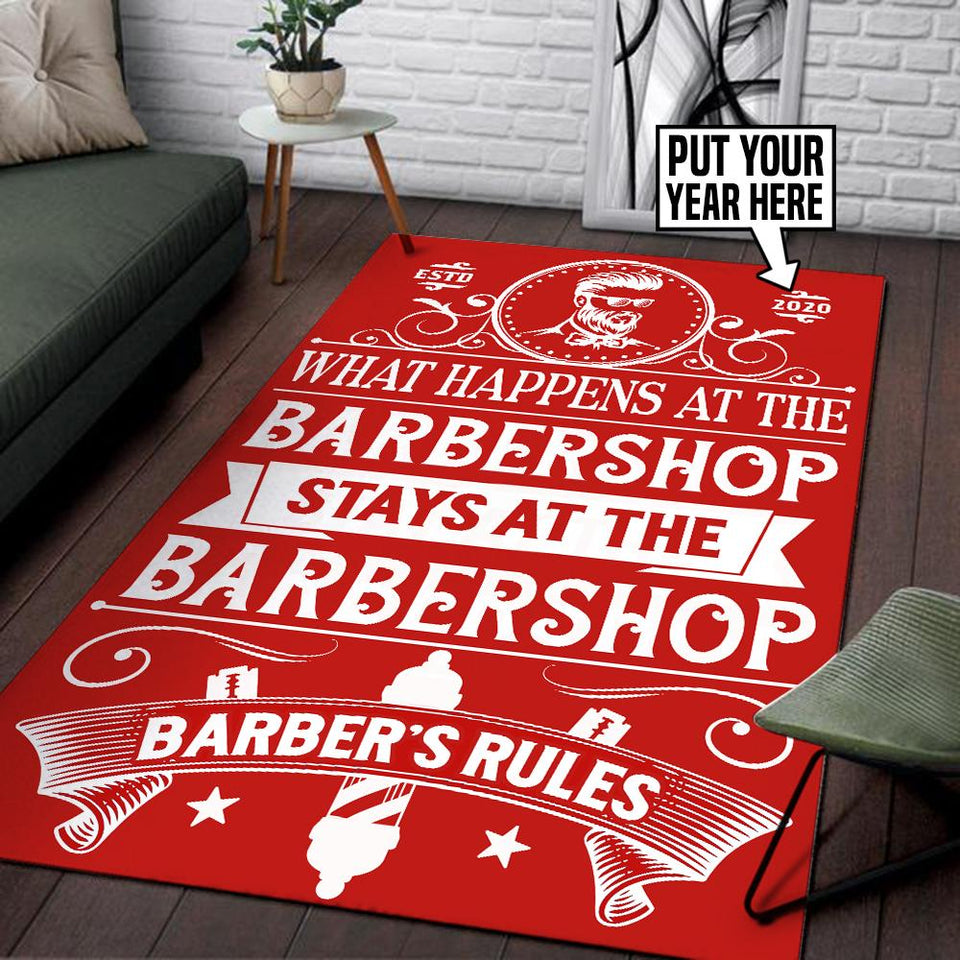 Barber Shop Shave And Cut Rug 06018