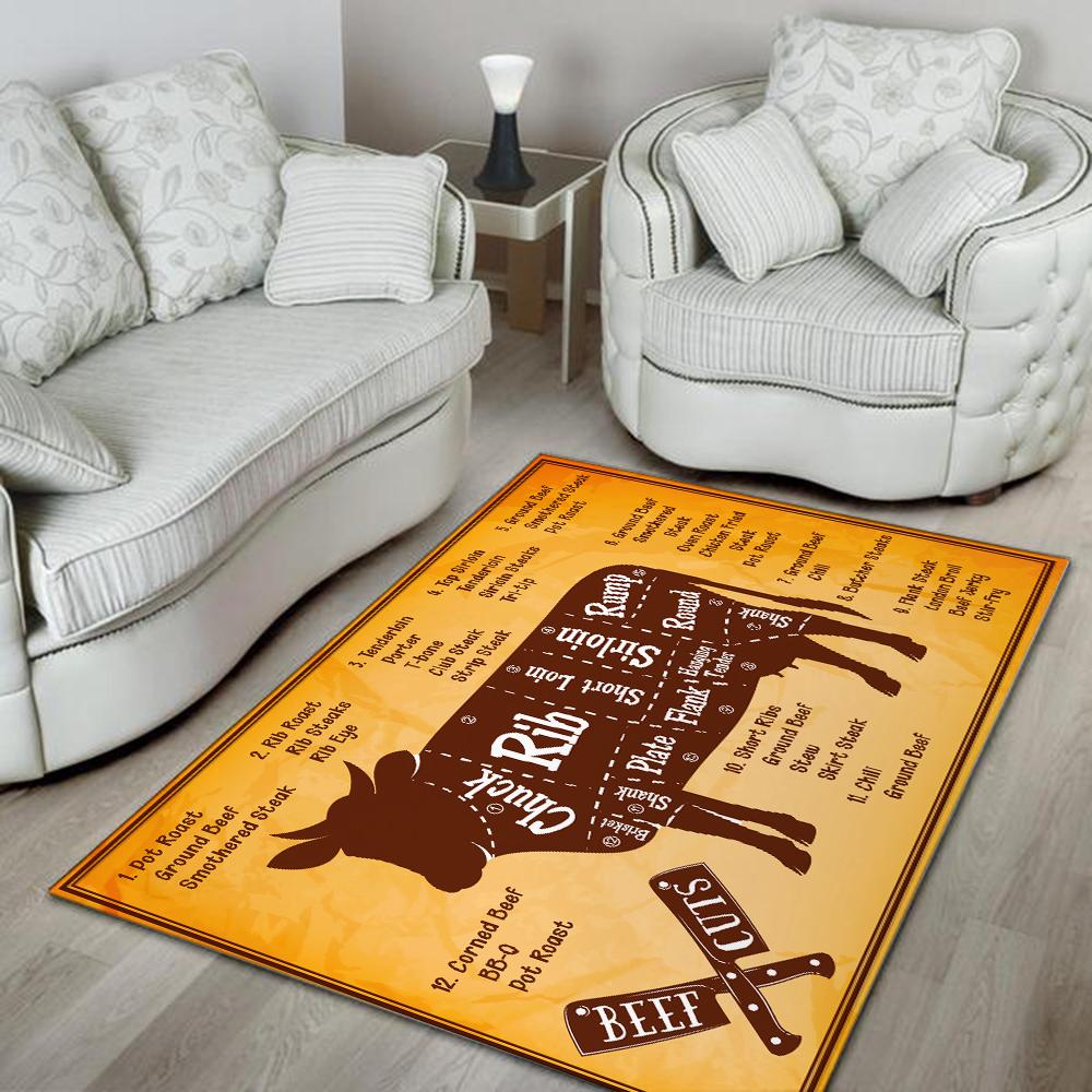 Beef Cuts Rug 05455