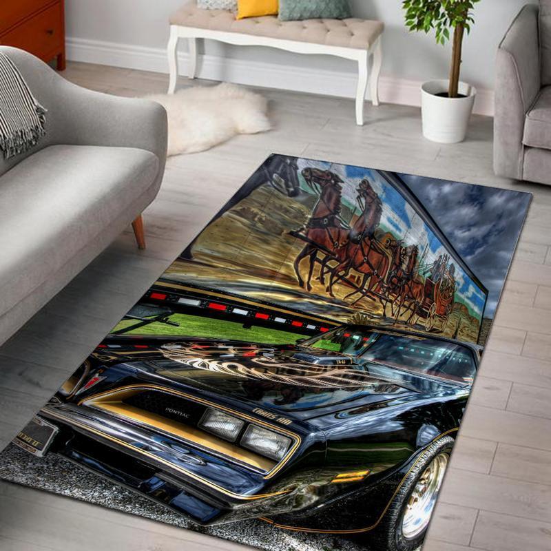 Snb Rug Smokey And The Bandit Trans Am Firebird Pontiac Kenworth Snowman Muscle Car 01819